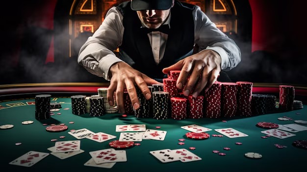 Live blackjack table with professional dealer